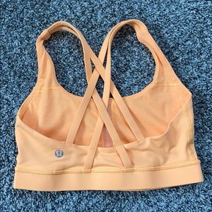 Light orange Lululemon bra
